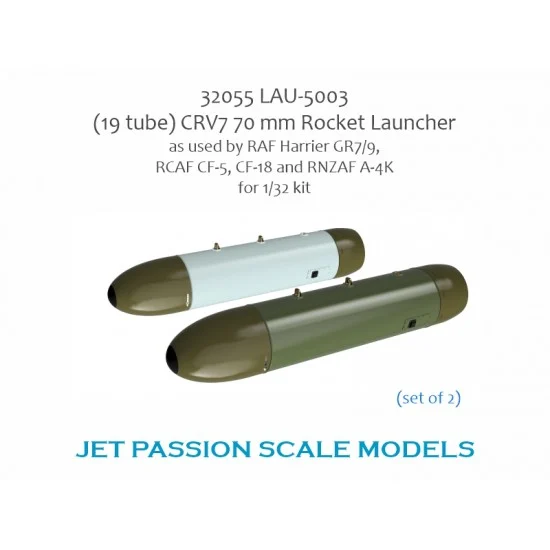 Jet Passion 32055 1/32 LAU-5003 (19 Tubej CRV7 70mm Rocket Launcher (2pcs)