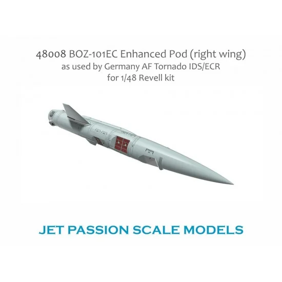Jet Passion 48008 1/48 German Tornado BOZ-101EC Enhanced Pod (Right Wing) for Revell kits