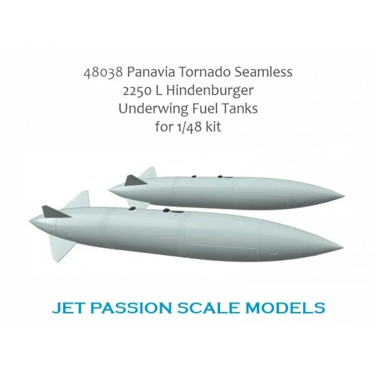 Jet Passion 48038 1/48 Tornado 2250 L Hindenburger Tanks (2pcs) - Model Planes
