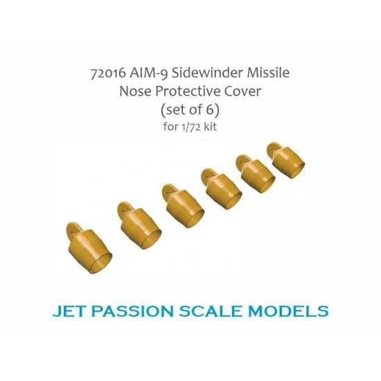 Jet Passion 72016 1/72 AIM-9 Sidewinder Missile Nose Protective Cap (6pcs)
