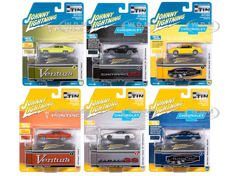 Johnny Lightning Collector's Tin 2026 Set of 6 Cars Release 1 Limited Edition 1/64 Diecast Model Cars by Johnny Lightning - 1/64 Scale Sets