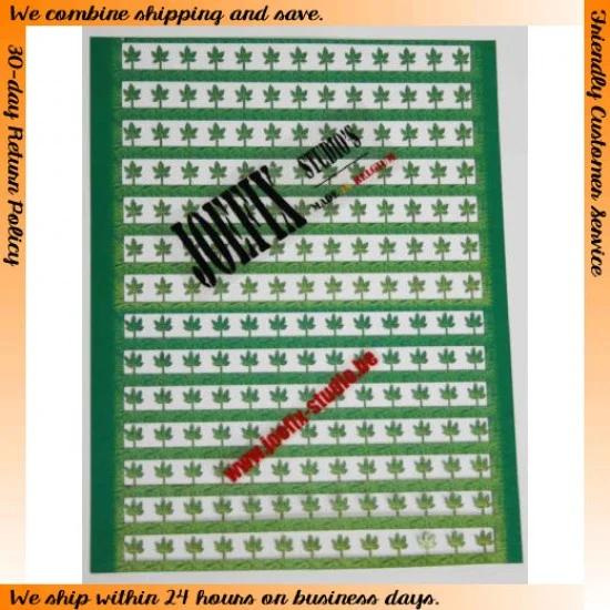 Joefix Studio's 255 1/35 Green Leaves Set No.4 (Coloured Laser-Cut Paper kit)