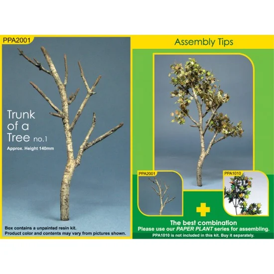 J's Work PPA2001 Tree Trunk set No.1 - Approx. Height 140mm (Unpainted Resin kit)