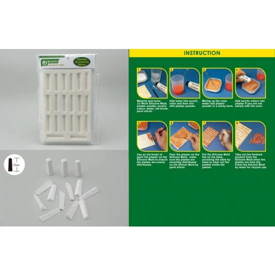 J's Work PPA3069 Silicone Mould for Making 1/35 Pillars (Large) - Scenics & Diorama