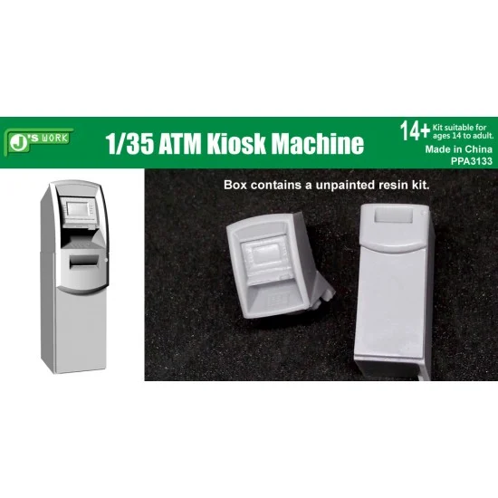 J's Work PPA3133 1/35 ATM Kiosk Machine (Resin) - Scenics & Diorama