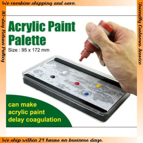J's Work PPA6004 Acrylic Paint Palette (Size: 172 x 95mm) - Hobby & Model Paints