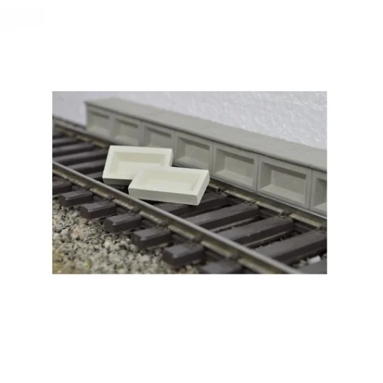 Juweela 23137 1/32 Platform Edge 38cm Over Rail Upper Edge (15pcs) - Model Railway