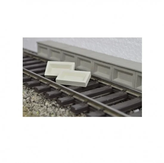 Juweela 23138 1/32 Platform Edge 38cm Over Rail Upper Edge (30pcs) - Model Railway