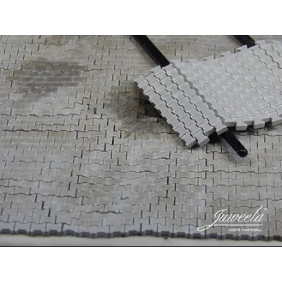 Juweela 23322 1/35, 1/32 Flexiway Paved Road Sections - Grey (Ceramic) 12pcs