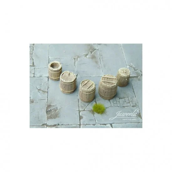 Juweela 23411 1/32, 1/35 Old Wooden Boxes #Light (5pcs) - Scenics & Diorama