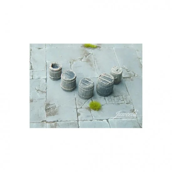 Juweela 23413 1/32, 1/35 Old Wooden Boxes #Dark (5pcs) - Scenics & Diorama