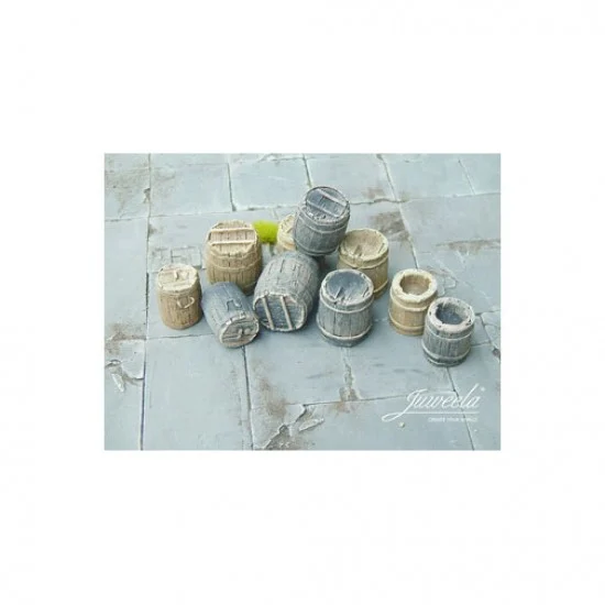 Juweela 23415 1/32, 1/35 Old Wooden Boxes #Light (5pcs) & #Dark (5pcs) - Scenics & Diorama