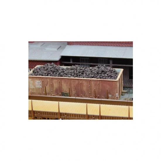 Juweela 28153 1/87 (HO scale) Brown Coal Brown/Black (20g) - Model Railway