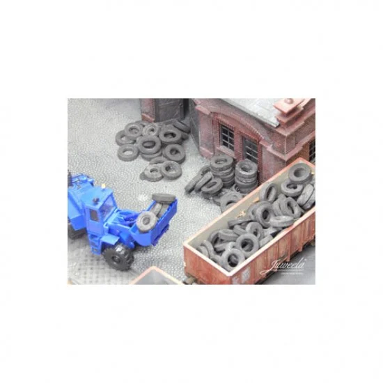 Juweela 28171 1/87 (HO scale) Old Tyres Truck (60g) - Model Railway