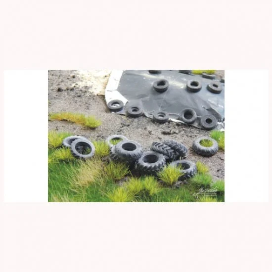 Juweela 28236 1/87 (HO scale) Old Tractor Tyres (20g) - Model Railway