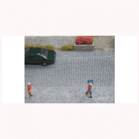 Juweela 28269 1/87 (HO scale) Walking Plates 40x40 (Dark Grey 870x) - Model Railway