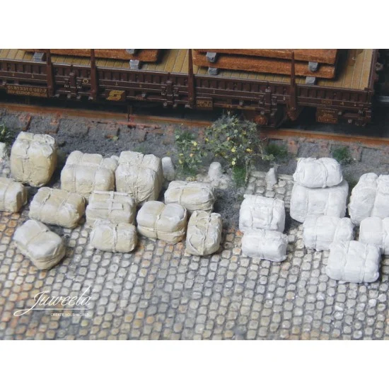 Juweela 28329 1/87 (HO scale) Bales Of Raw Material (Assortment 20+20x) - Model Railway