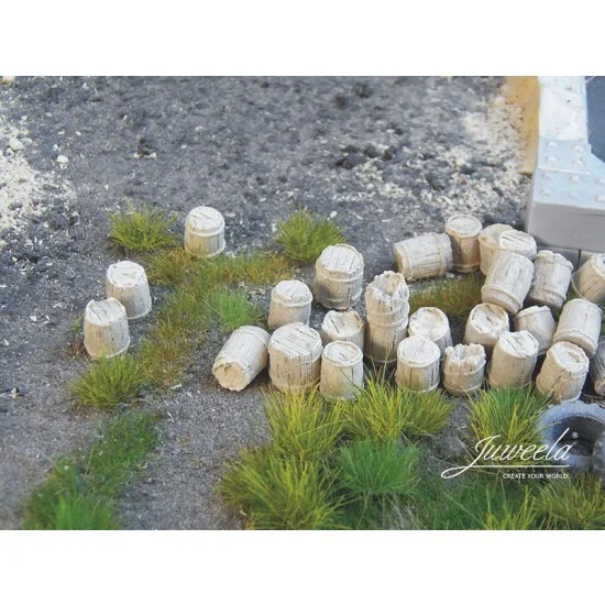 Juweela 28339 1/87 Old Wooden Barrels - Light (88pcs)