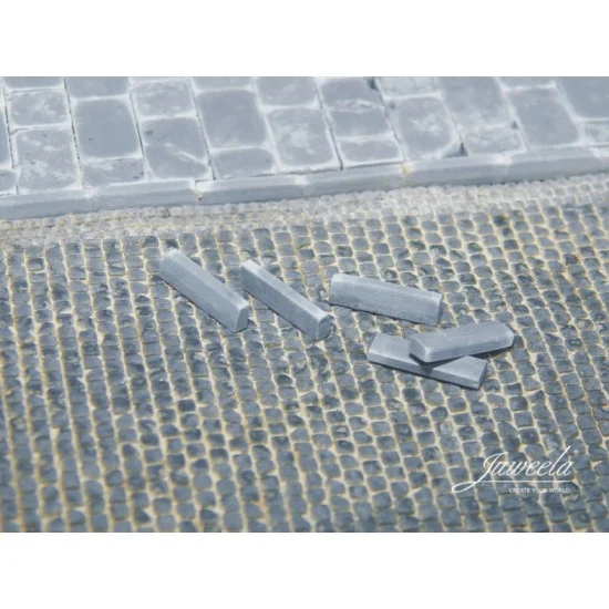 Juweela 28353 1/87 Sidewalk Slabs in 5 Sizes - Scenics & Diorama