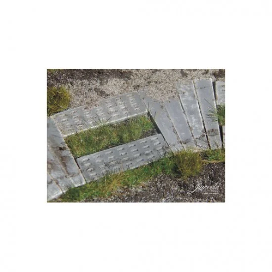 Juweela 28362 1/87 Concrete Roadway Panels (0.20 x 3.50 x 1.20 cm, 60x) - Scenics & Diorama