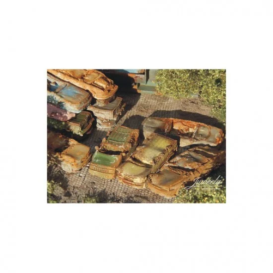 Juweela 28368 1/87 Scrap Cars Rusty (12pcs) - Scenics & Diorama