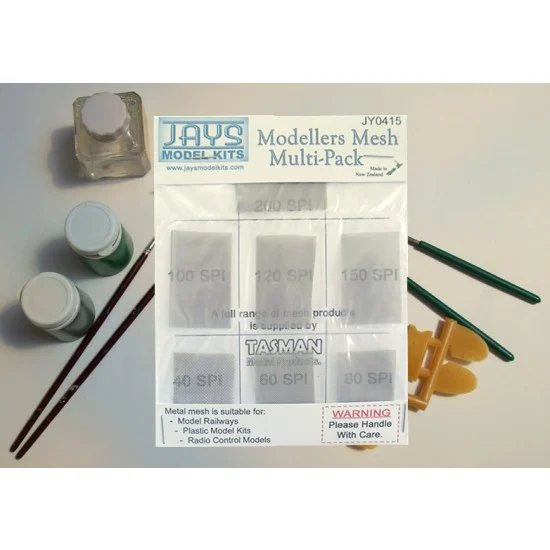 JAYS Hobby 0415 Modellers Mesh Multi-Pack (80spi - 200spi)