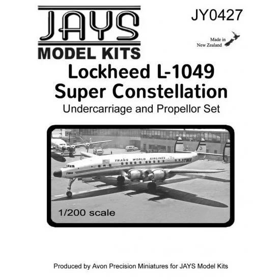 JAYS Hobby 0427 1/200 L-1049 Super Constellation Undercarriage and Propeller Set (metal)