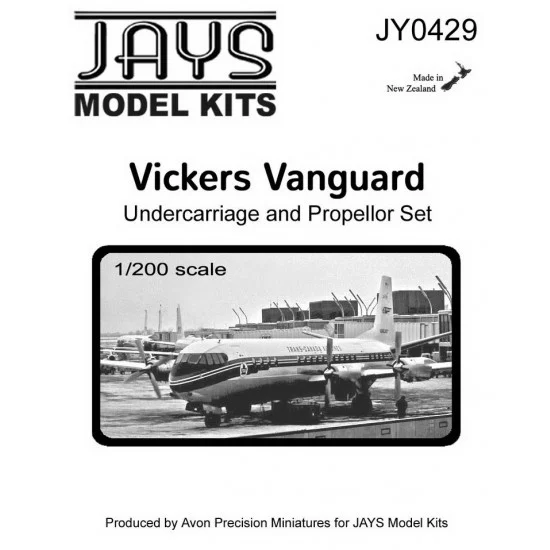 JAYS Hobby 0429 1/200 Vickers Vanguard Undercarriage and Propeller Set (metal) - Model Planes