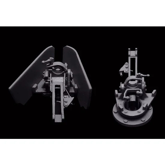 K59 Z-16 1/35 Remote Control MG Mount (resin, 2 parts & 2 jigs)