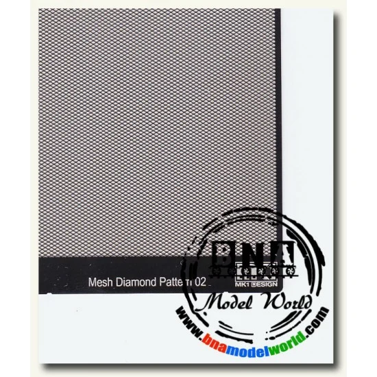 KA Models KA-00004 Diamond Pattern Mesh B 0.25mm x 0.4mm