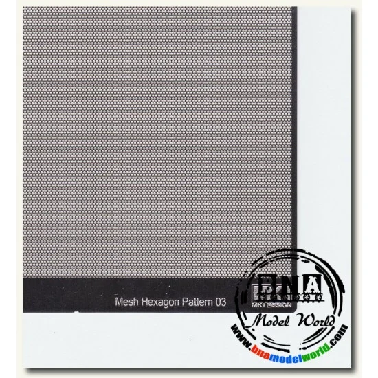 KA Models KA-00007 Hexagon Pattern Mesh C 0.83mm x 0.7mm