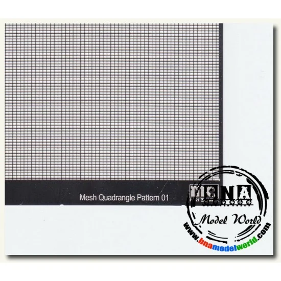 KA Models KA-00010 Quadrangle Pattern Mesh A 0.5mm X 0.7mm