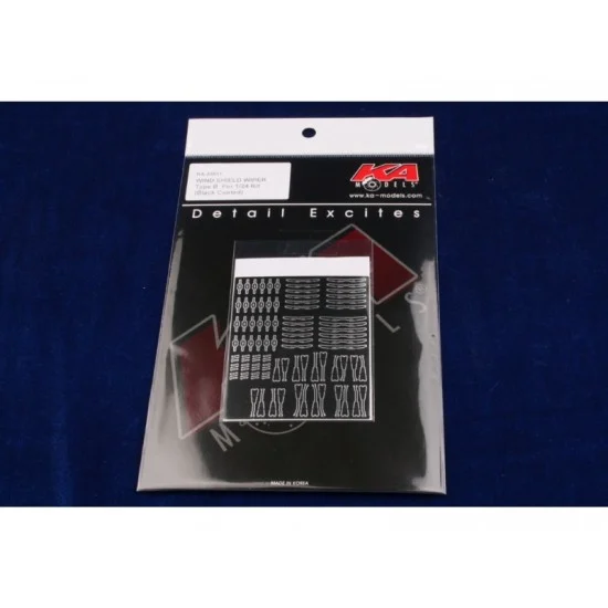 KA Models KA-24011 1/24 Photo-Etched Windshield Wiper Set Type B (Black Coated)