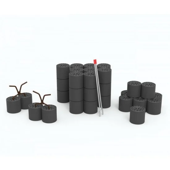 KA Models KA-24017 1/24 1960-70's Accessory Set F: Korean Coal Briquette