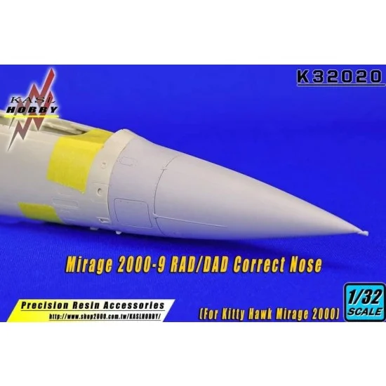 KASL Hobby K32020 1/32 Mirage 2000-9 RAD/DAD Correct Nose for Kitty Hawk kits