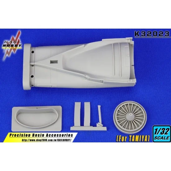 KASL Hobby K32023 1/32 General Dynamics F-16 Fighting Falcon NSI Seamless Intake Set for Tamiya kits