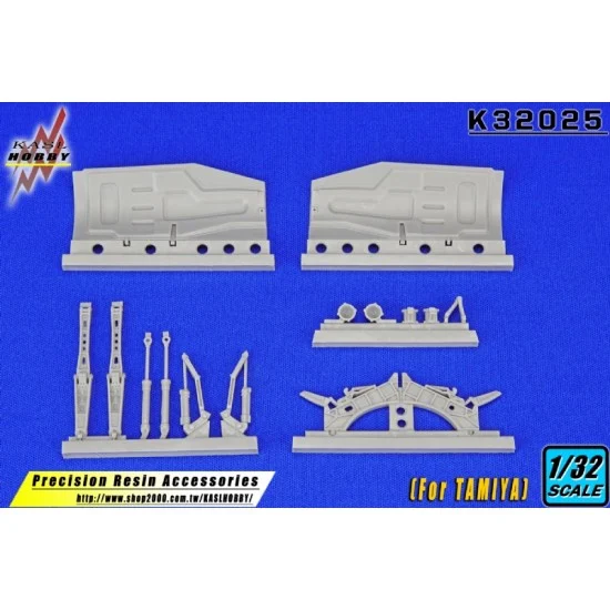 KASL Hobby K32025 1/32 General Dynamics F-16 Fighting Falcon Light Weight Gear Accessories for Tamiya kits