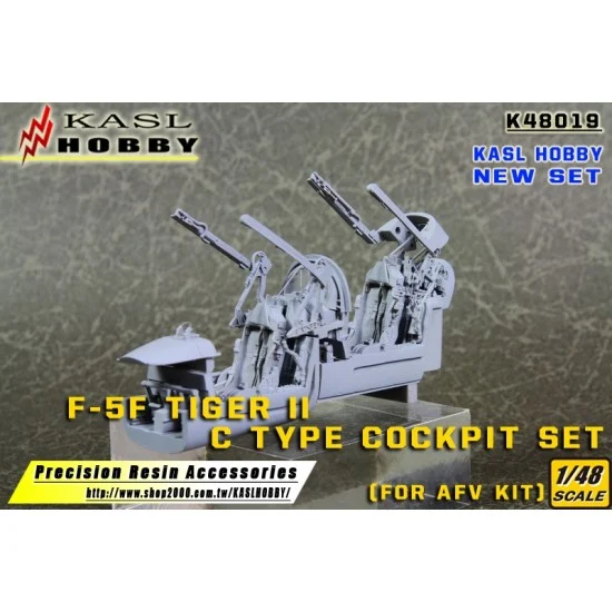 KASL Hobby K48019 1/48 F-5F Tiger II C Type Cockpit Set Ejection Seat [Improved] for AFV Club
