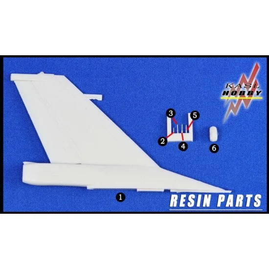 KASL Hobby K48063 1/48 F-16A/B MLU Vertical Tail Set for Tamiya kits