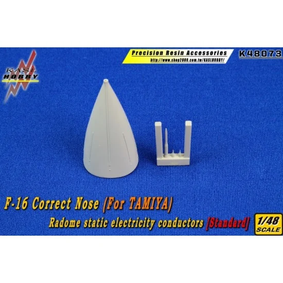 KASL Hobby K48073 1/48 F-16 Correct Nose Static Electricity Conductors [Standard] for Tamiya kits