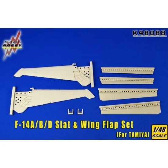 KASL Hobby K48088 1/48 F-14A/B/D Slat & Wing Flap Set for Tamiya kits