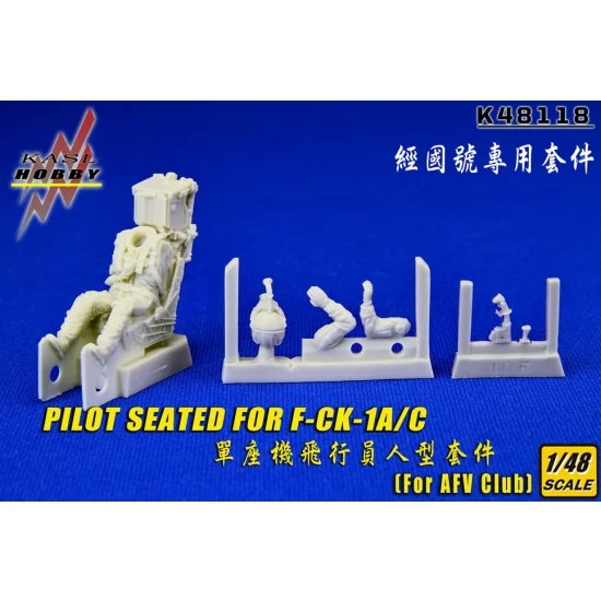 KASL Hobby K48118 1/48 AIDC F-CK-1A/C Ching-Kuo Seated Pilot for AFV Club kits