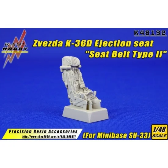 KASL Hobby K48132 1/48 Zvezda K-36D Seat Belt Type II for Minibase SU-33