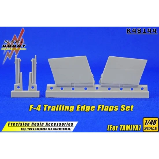 KASL Hobby K48144 1/48 McDonnell Douglas F-4 Phantom II Trailing Edge Flaps Set for Tamiya kits