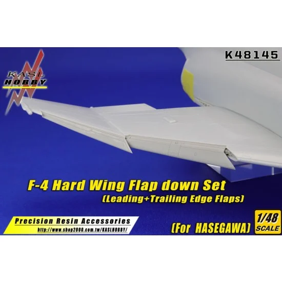 KASL Hobby K48145 1/48 F-4 Hard Wing Flap Down Set for Hasegawa kits