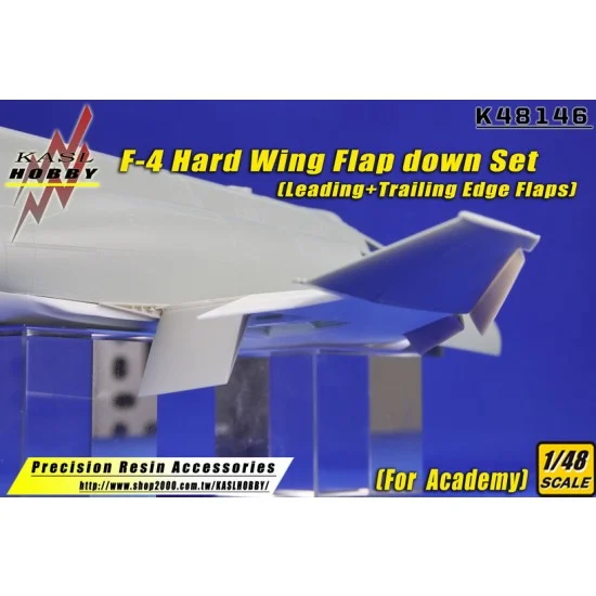 KASL Hobby K48146 1/48 F-4 Hard Wing Flap Down Set for Academy kits