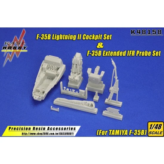 KASL Hobby K48158 1/48 F-35B Cockpit Set & IFR Probe Set for Tamiya kit