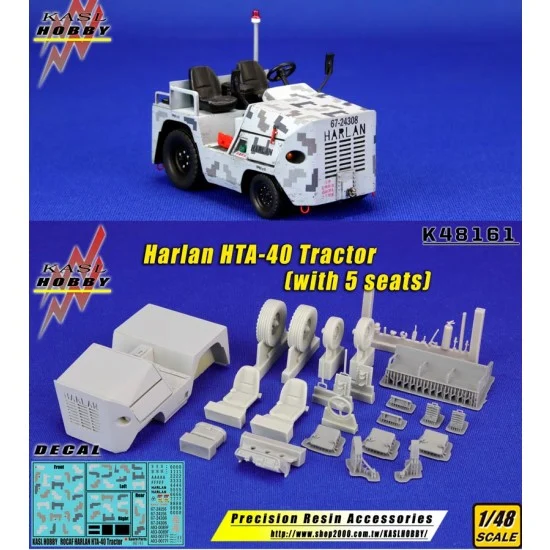 KASL Hobby K48161 1/48 ROCAF Harlan HTA-40 Tractor with 5 Seats