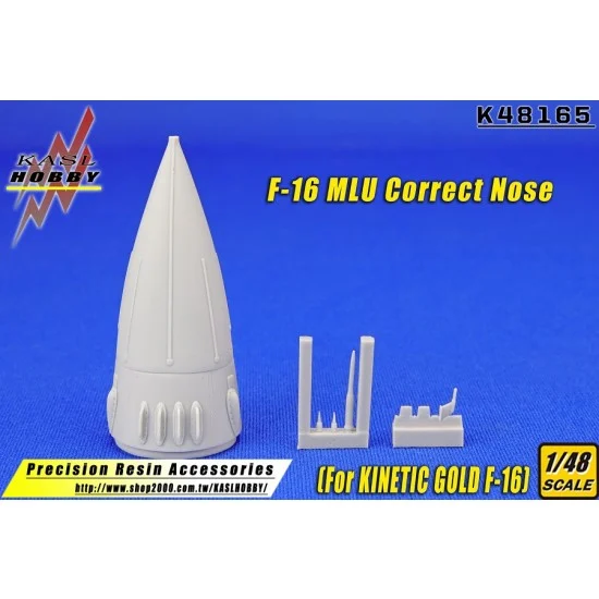 KASL Hobby K48165 1/48 F-16 MLU Correct Nose for Kinetic Gold kits