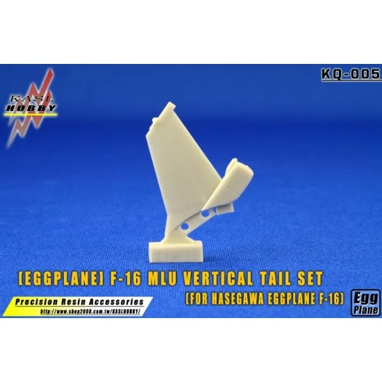 KASL Hobby KQ-005 [Egg Plane] F-16 MLU Vertical Tail Set for Hasegawa kits